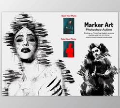 Download Marker Art Photoshop Action By Studio Retouch