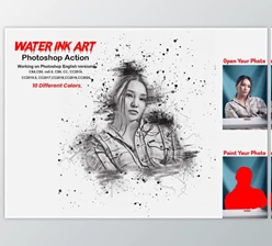 Download Water Ink Art Photoshop Action By Studio Retouch