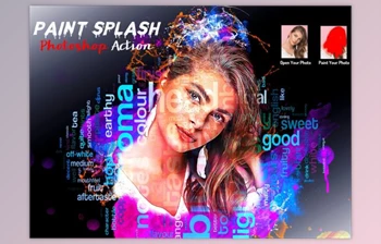 Download Paint Splash Photoshop Action By <span class='badge badge-warning'>Studio</span> Retouch
