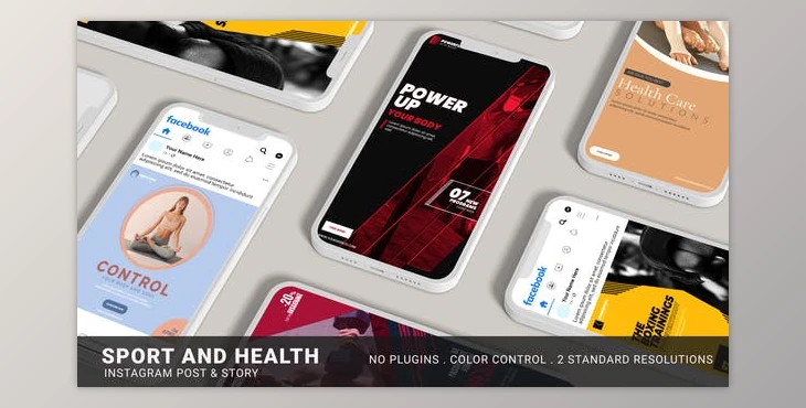 Download Sport & Health Instagram Promo (Videohive 32384777) - AE Project