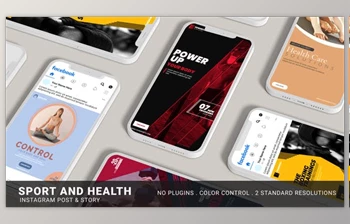 Download Sport & <span class='badge badge-warning'>Health</span> Instagram Promo (Videohive 32384777) - AE Project