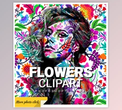 Download Flowers Clipart Photoshop Action