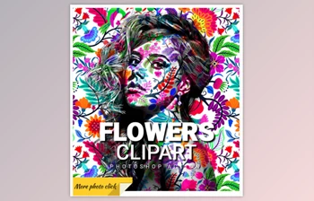Download Flowers Clipart <span class='badge badge-warning'>Photoshop</span> Action