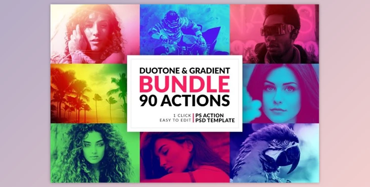 Download Duotone and Gradient Actions Bundle By SanukStudio