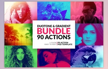 Download Duotone and Gradient <span class='badge badge-warning'>Actions</span> <span class='badge badge-warning'>Bundle</span> By SanukStudio