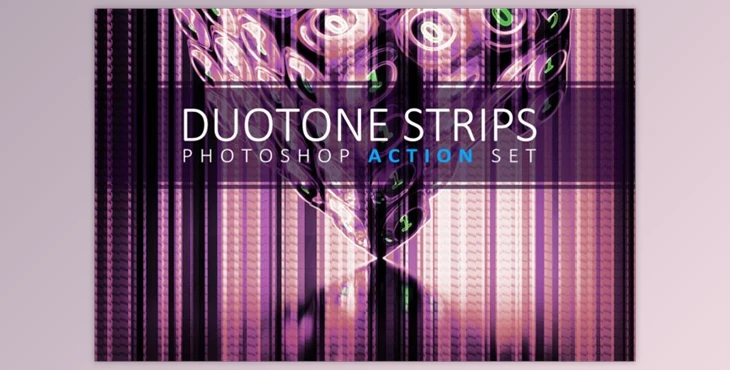 Download Duotone Strips Photoshop Action Set By GrafxFun