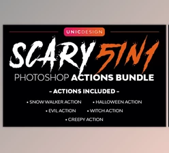 Download Scary 5in1 Photoshop Actions Bundle