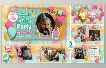 Download Happy Birthday <span class='badge badge-warning'>invitation</span> and Slideshow (<span class='badge badge-warning'>Videohive</span> 32337846) - AE <span class='badge badge-warning'>Project</span>