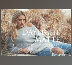 Download 5 Matte Day Portrait Lr & Ps Presets By MEGASETS (LRTEMPLATE, XMP, PDF, JPG)