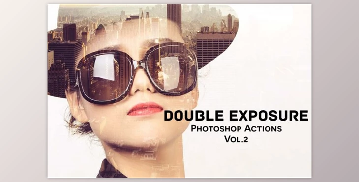 Download DOUBLE EXPOSURE PHOTOSHOP ACTIONS V2 By Creativetacos