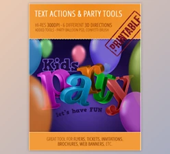 Download Party Tools Kit – 300 DPI Actions, PSD, Brush by survivor