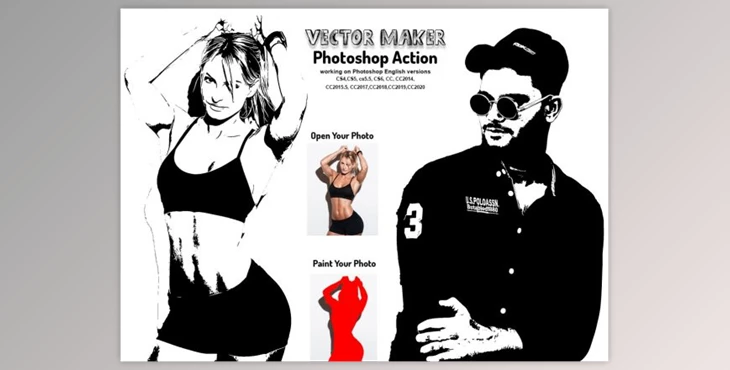 Download Vector Maker Photoshop Action By Studio Retouch