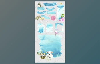 Download Easter Animals <span class='badge badge-warning'>Flowers</span> Clipart By whiteheartdesign