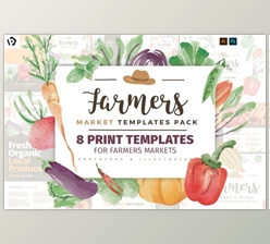 Download Farmers Market Templates Pack By BrandPacks (Layered)