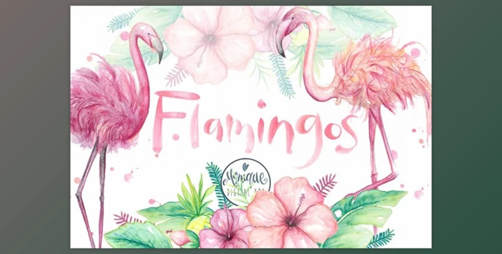 Download Flamingo Clipart Watercolor By Monique Digital Art