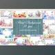 Download Floral Backgrounds Watercolor By MitrushovaArt (JPEG, DPI)