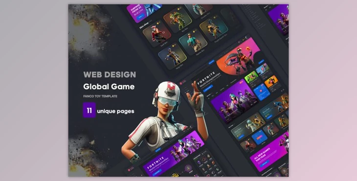Download Game Global UI kit by Lime Store