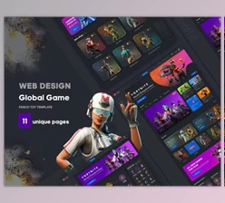 Download Game Global UI kit by Lime Store