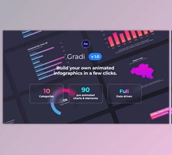 Download Gradi - Gradient Infographics (Videohive 32098103) - AE Project