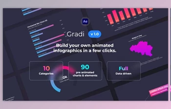 Download <span class='badge badge-warning'>Gradi</span> - Gradient Infographics (Videohive 32098103) - AE Project