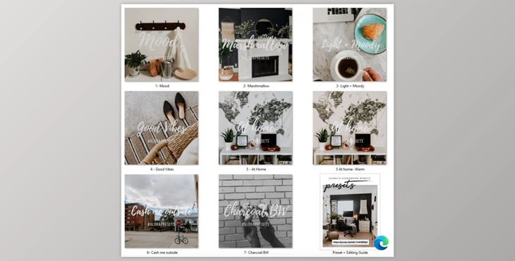Download Mobile Lightroom Preset Pack by Alora Rachelle