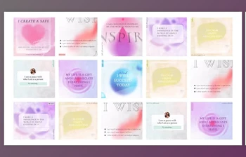 Download Affirmations phrases <span class='badge badge-warning'>post</span> instagram (Videohive 32527105) - AE Project