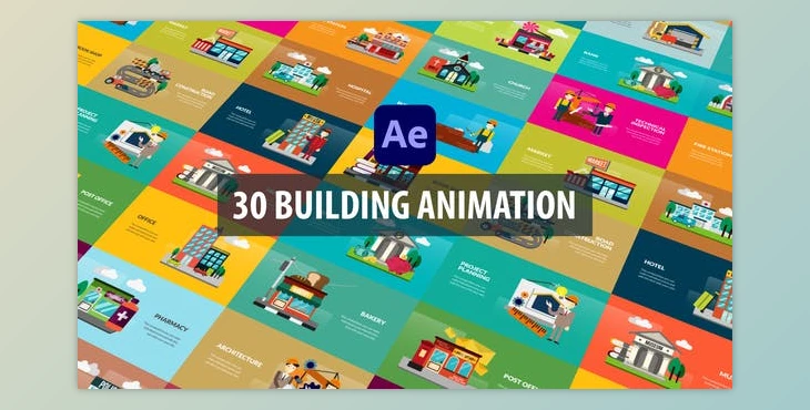 Download Building Animation - After Effects (Videohive 32526197) - AE Project