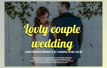 Download Lovly couple <span class='badge badge-warning'>wedding</span> LR&ACR presets By Creative Creator