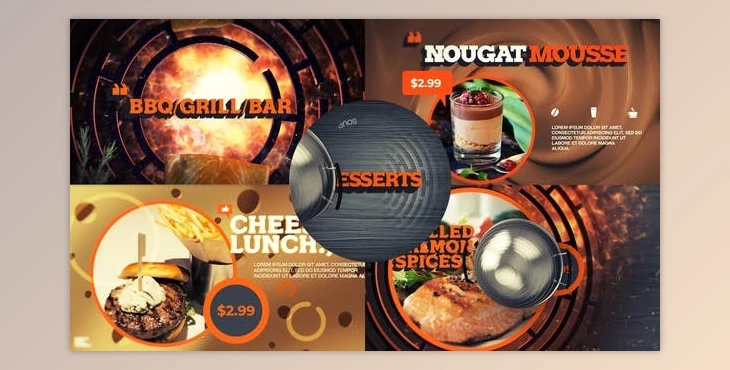 Download Barbecue Grill Bar Dessert Menu (Videohive 27223177) - AE Project