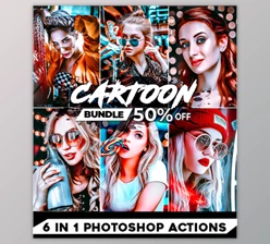 Download Bundle Cartoon Painting Photoshop Actions by 2lagus (ATN)