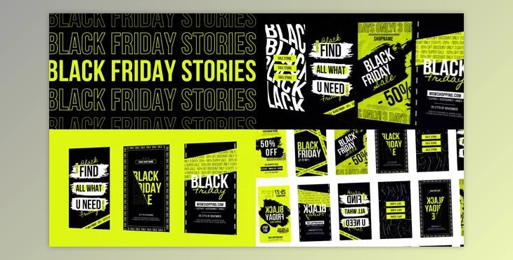 Download Black Friday Typography Stories MOGRT (Videohive 32494553)