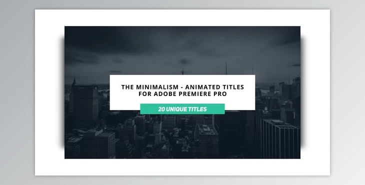 Download The Minimalist - Animated Titles for Premiere Pro (Videohive 23073023)