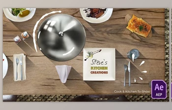 Download Cook & <span class='badge badge-warning'>Kitchen</span> Tv Show Opening Sequence (Videohive 11007230) - AE Project