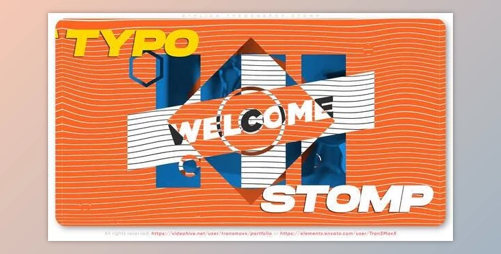 Download Stylish Typography Stomp (Videohive 32546477) - AE Project