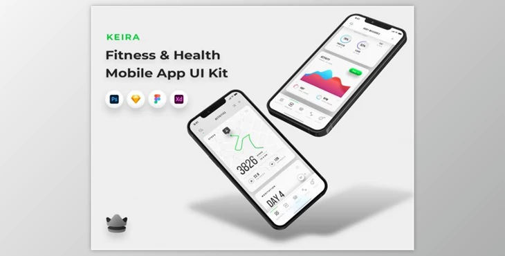 Download Keira – Fitness and Health App UI Kit