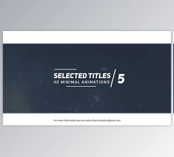Download Selected Titles 5 - 40 Minimal Intro (Videohive 20335788) - AE Project