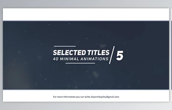Download Selected Titles 5 - 40 <span class='badge badge-warning'>Minimal</span> Intro (<span class='badge badge-warning'>Videohive</span> 20335788) - AE Project