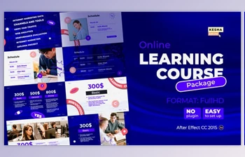 Download Online <span class='badge badge-warning'>learning</span> course Package (Videohive 31455264) - AE Project