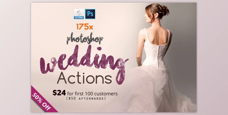 Download 175 Photoshop Wedding Actions By pmvch CreativeMarket 400466