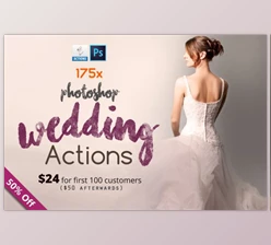 Download 175 Photoshop Wedding Actions By pmvch CreativeMarket 400466