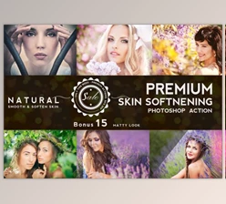 Download Natural Skin Retouching Action - CreativeMarket 469276