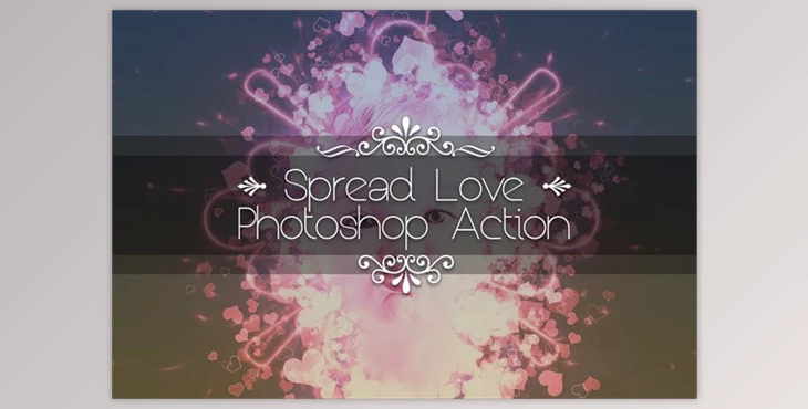 Download Spread Love Photoshop Action By yantodesign