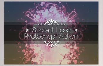 Download Spread Love <span class='badge badge-warning'>Photoshop</span> Action By yantodesign