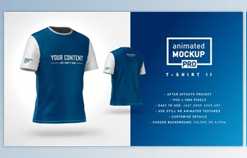 Download T-shirt II Mockup Template - <span class='badge badge-warning'>Animated</span> Mockup PRO (Videohive 32607556) - AE Project