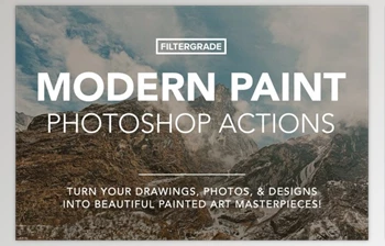 Download Modern Paint <span class='badge badge-warning'>Photoshop</span> Actions by Filtergrade