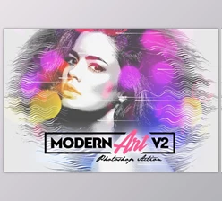 Download Modern Art Photoshop Action v2 By amorjesu.com (atn, abr, txt)