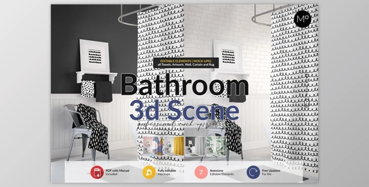 Download Bathroom 3d Scene Mock-ups Set By Mocca2Go
