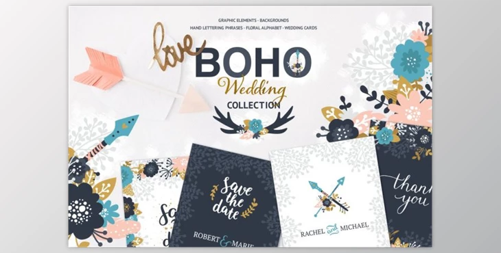 Download Boho Wedding Collection By tatiletters