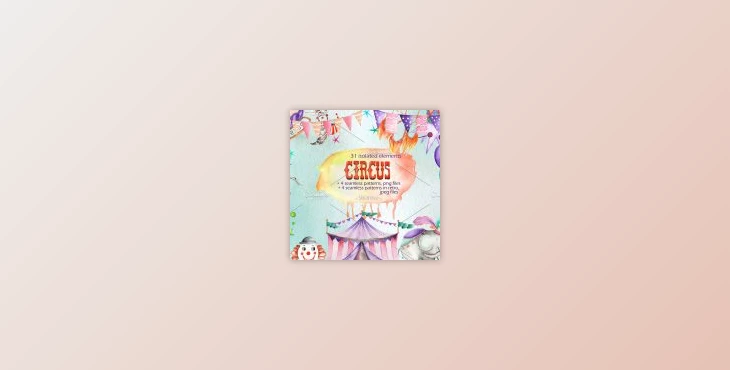 Download Circus, Watercolor Collection By Skliarova (PNG, JPG)