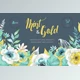 Download Mint & Gold Flowers By OctopusArtis (PNG)